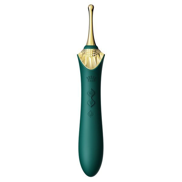 Мультифункциональный вибратор Zalo &mdash; Bess 2 Turquoise Green, 4 насадки, подогрев SO8238