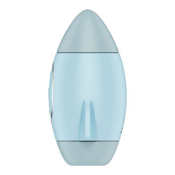 Вакуумний стимулятор з вібрацією Satisfyer Mission Control Blue, 2 незалежні мотори SO8969