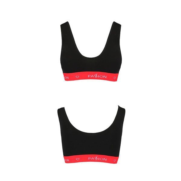 Спортивний топ на широких бретелях Passion PS003 TOP L, black SO4211