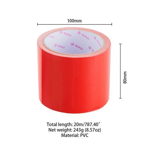 Скотч для бондажа LOCKINK SEVANDA Electrostatic Tape, красная, 16 м SX0889