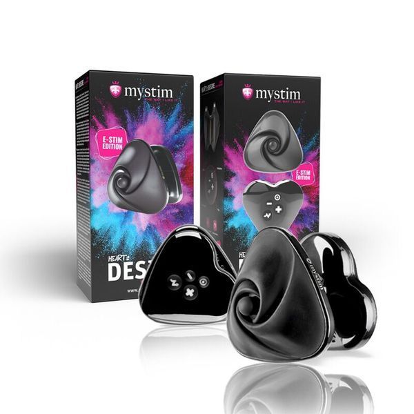 Вибратор для клитора с электростимуляцией Mystim Heart&acute;s Desire Black Edition SO8146