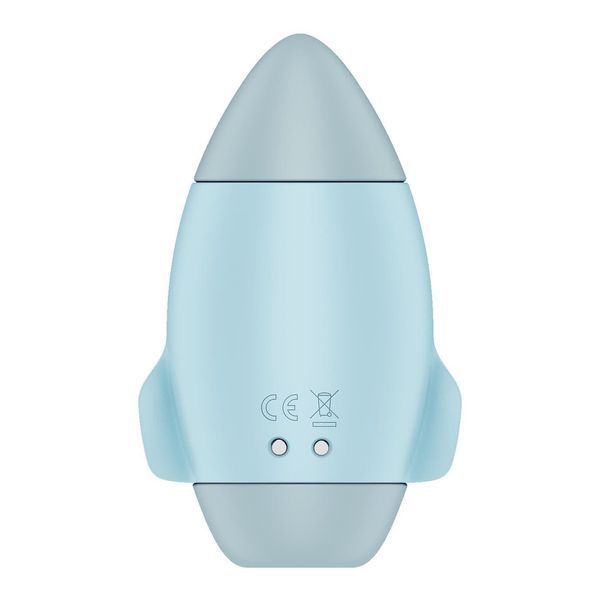 Вакуумний стимулятор з вібрацією Satisfyer Mission Control Blue, 2 незалежні мотори SO8969
