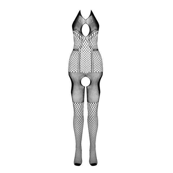 Бодистокинг с имитацией чулок Passion BS079 black SO4726