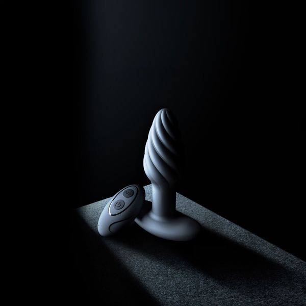 Анальна пробка з вібрацією та перлинним масажем Dorcel Spin Plug, макс. діам. 3,8 см, пульт ДК SO9019
