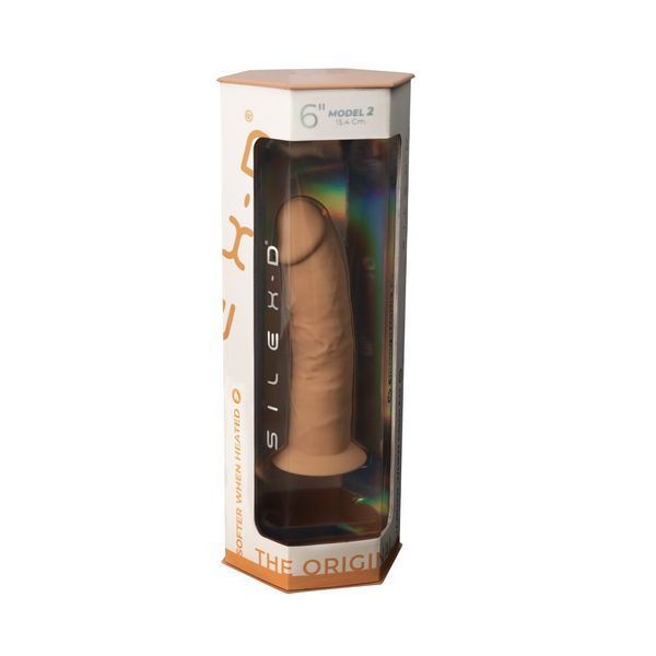 Фалоімітатор SilexD Robby Caramel (MODEL 2 size 6in), двошаровий, силікон + Silexpan, діаметр 3,5см SO5019