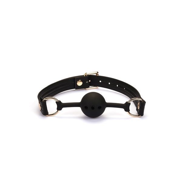 Кляп Liebe Seele Black Organosilicon Ball Gag SO9483