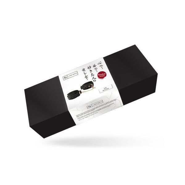 Наручники Liebe Seele Boudoir Amor Wrist Cuffs Black, з&rsquo;єднувальний ланцюжок на карабінах SX1669