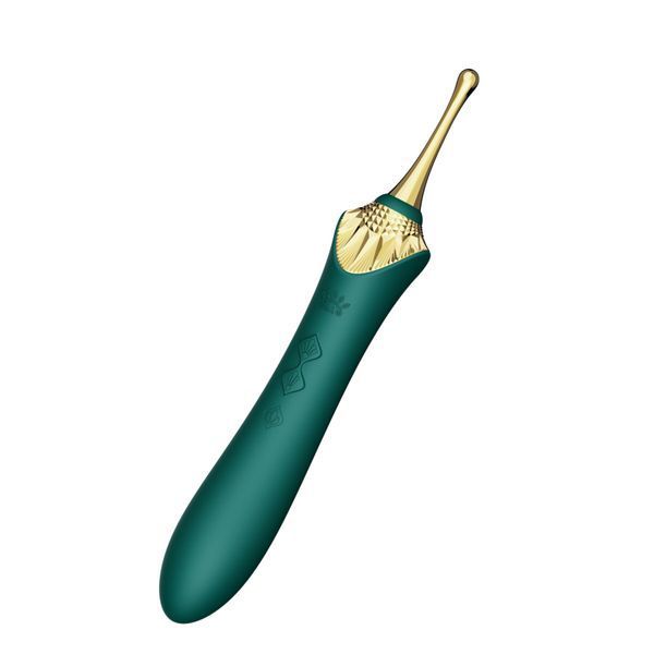 Мультифункциональный вибратор Zalo &mdash; Bess 2 Turquoise Green, 4 насадки, подогрев SO8238