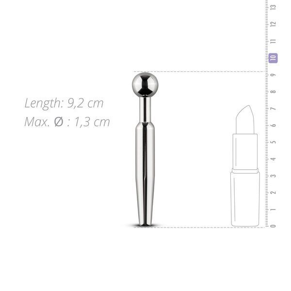 Полый уретральный стимулятор Sinner Gear Unbendable &mdash; Hollow Penis Plug, длина 7,5 см, диаметр 12 мм SO4582