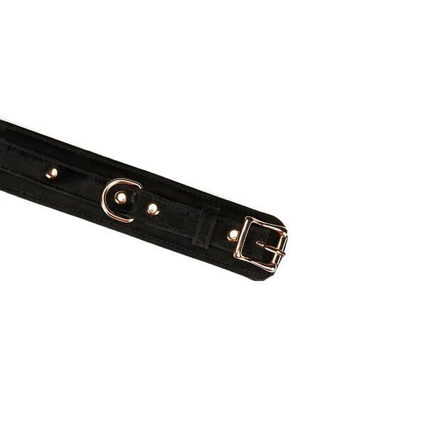Наручники Liebe Seele Boudoir Amor Wrist Cuffs Black, з&rsquo;єднувальний ланцюжок на карабінах SX1669