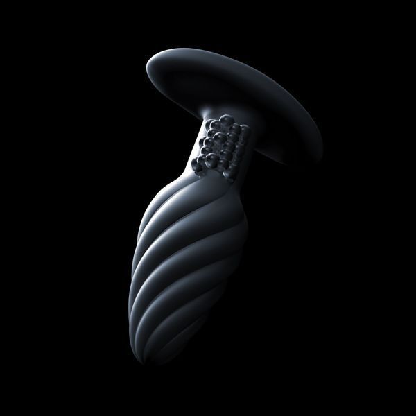 Анальна пробка з вібрацією та перлинним масажем Dorcel Spin Plug, макс. діам. 3,8 см, пульт ДК SO9019