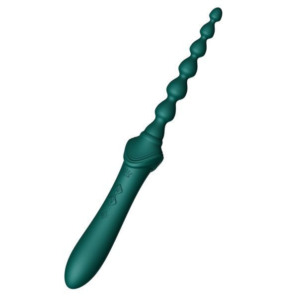 Мультифункциональный вибратор Zalo &mdash; Bess 2 Turquoise Green, 4 насадки, подогрев SO8238