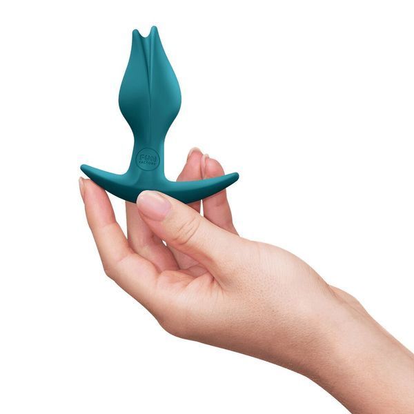 Анальна пробка Fun Factory BOOTIE FEM Bottle Green, у вигляді бутона, діаметр 2,9 см, тонкий обмежувач SX3693
