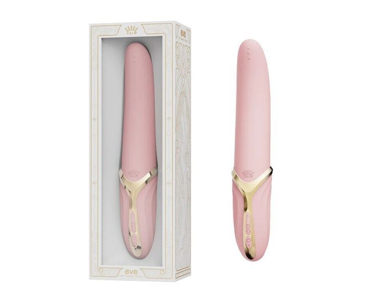 Вибратор Zalo &ndash; EVE Sakura Pink, вибрация + ротация, имитация язычка, подогрев до 39 &deg;C SO9549
