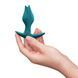 Анальна пробка Fun Factory BOOTIE FEM Bottle Green, у вигляді бутона, діаметр 2,9 см, тонкий обмежувач SX3693 фото 4